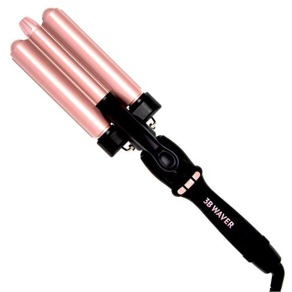 THE BEACHWAVER CO 3B WAVER MIDNIGHT ROSE triple barrel brand new in box - Picture 1 of 7